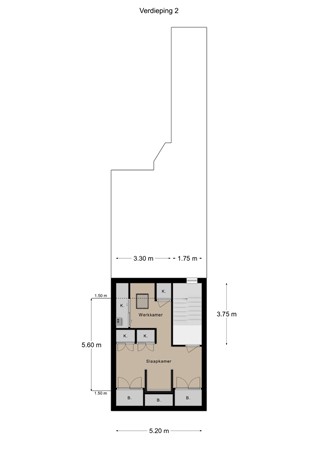 Floorplan - Fabritiusstraat 23, 6461 VS Kerkrade